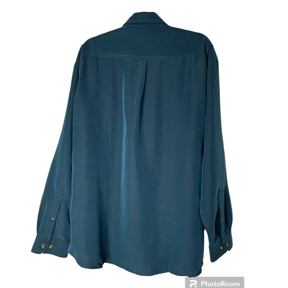 Columbia Men's Omni Shield Button-Down Shirt Size XL in Teal - Picture 3 of 6